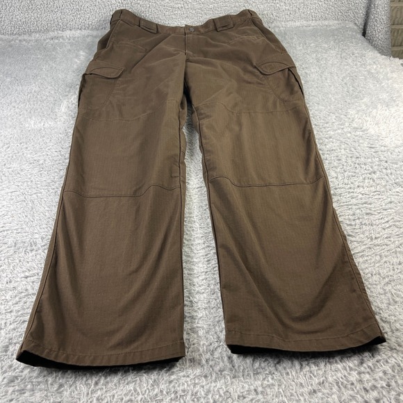 5.11 Tactical Other - 5.11 Tactical Cargo Pants Mens 38x32 Brown Ripstop Work Outdoor Trousers